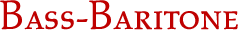 Bass-Baritone