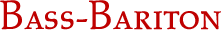 Bass-Bariton